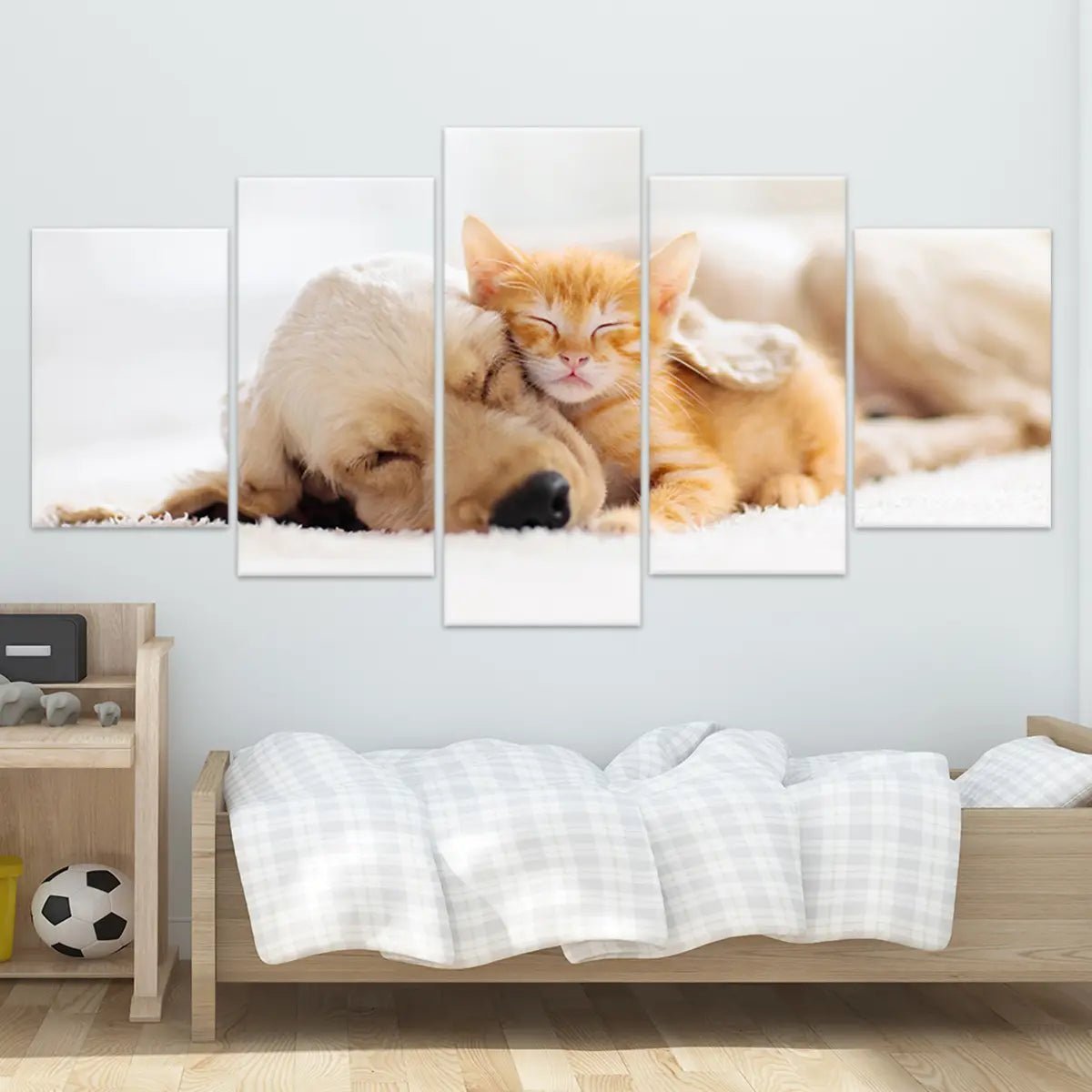 Cat And Dog Wall Art Canvas Print-Stunning Canvas Prints