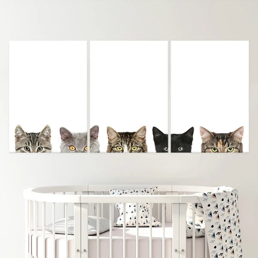 Cat Heads Wall Art Canvas Print-Stunning Canvas Prints