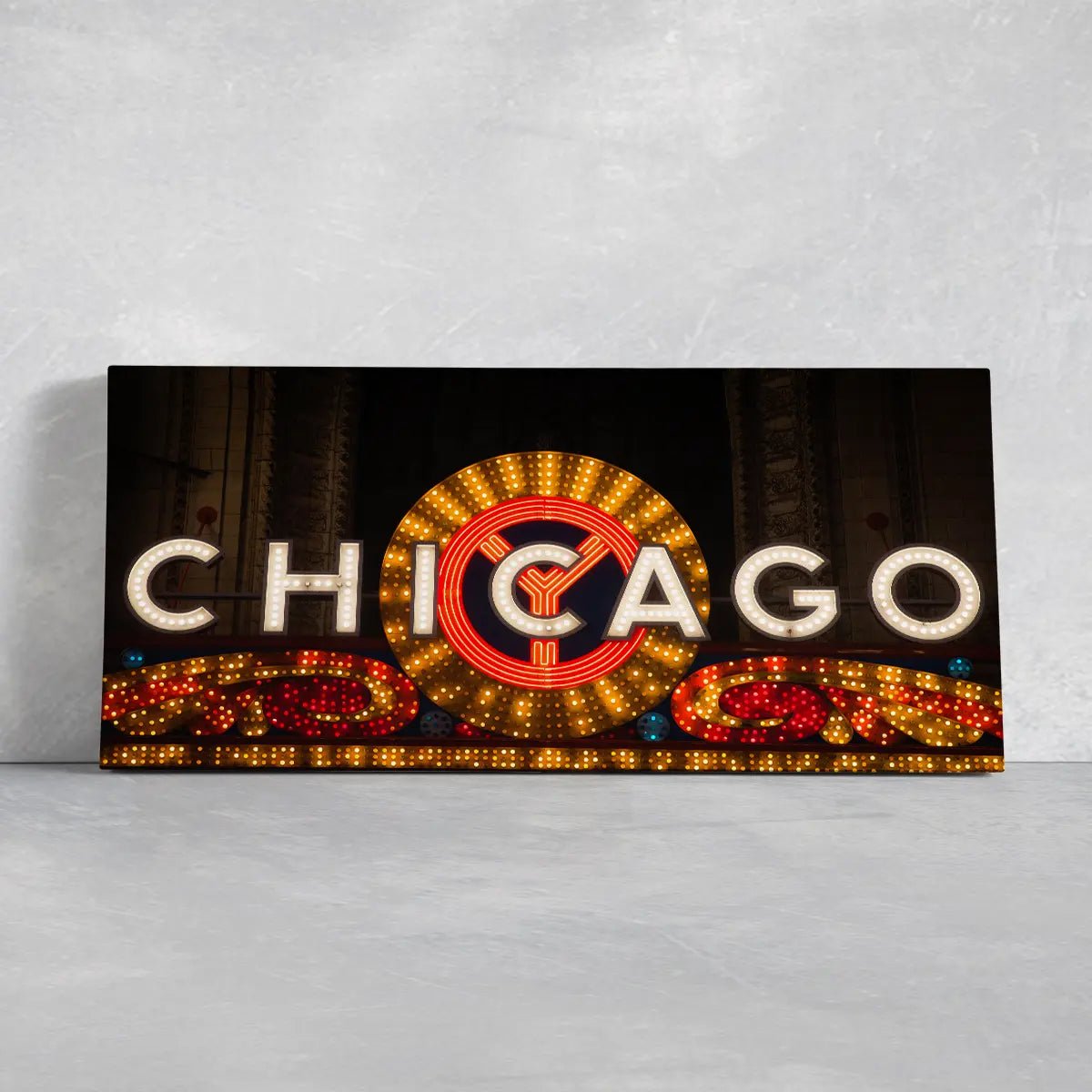 Chicago Theater Sign Wall Art Canvas-Stunning Canvas Prints