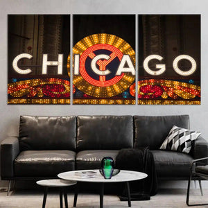 Chicago Theater Sign Wall Art Canvas-Stunning Canvas Prints