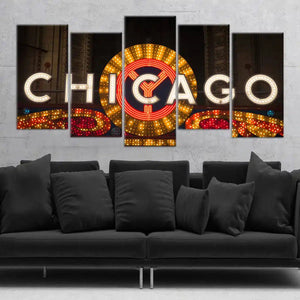 Chicago Theater Sign Wall Art Canvas-Stunning Canvas Prints