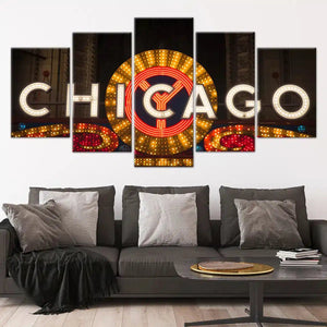 Chicago Theater Sign Wall Art Canvas-Stunning Canvas Prints