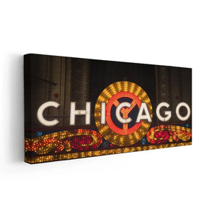 Chicago Theater Sign Wall Art Canvas-Stunning Canvas Prints