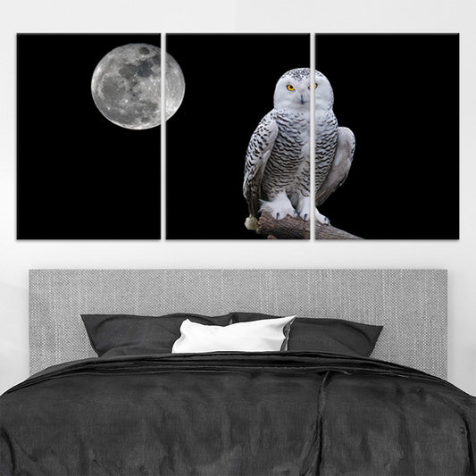 Black And White Owl Wall Art Canvas-Stunning Canvas Prints