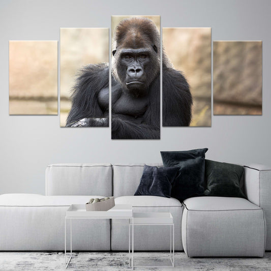 Silver Back Gorilla Wall Art Canvas-Stunning Canvas Prints