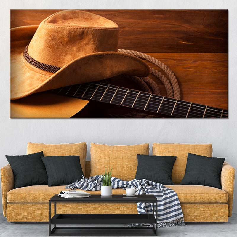 Colorful Vinyl Records Multi Panel Canvas Wall Art