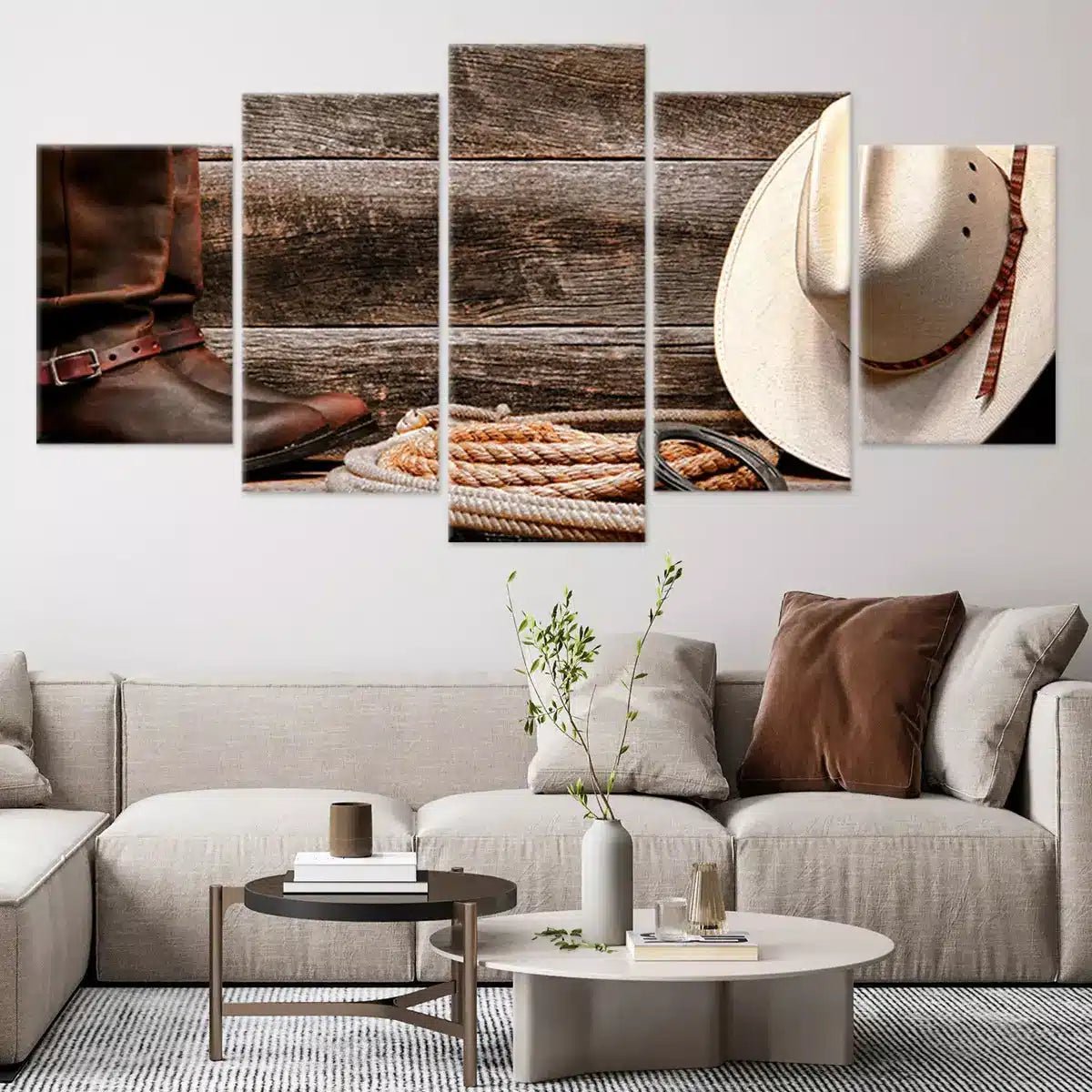 Cowboy Ensemble Wall Art Canvas Print-Stunning Canvas Prints