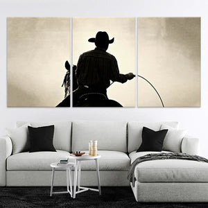 Rustic Cowboy Wall Art Canvas Print-Stunning Canvas Prints