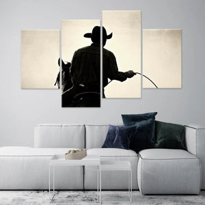 Rustic Cowboy Wall Art Canvas Print-Stunning Canvas Prints