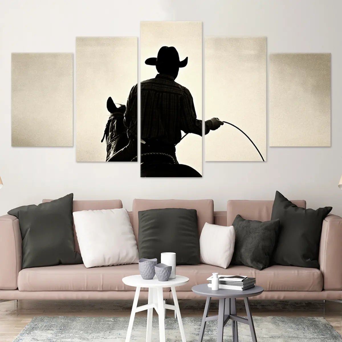 Rustic Cowboy Wall Art Canvas Print-Stunning Canvas Prints