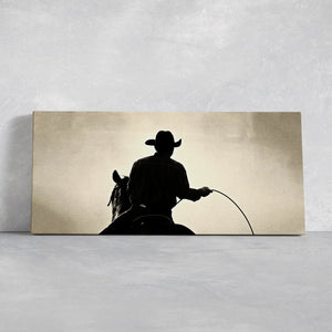 Rustic Cowboy Wall Art Canvas Print-Stunning Canvas Prints