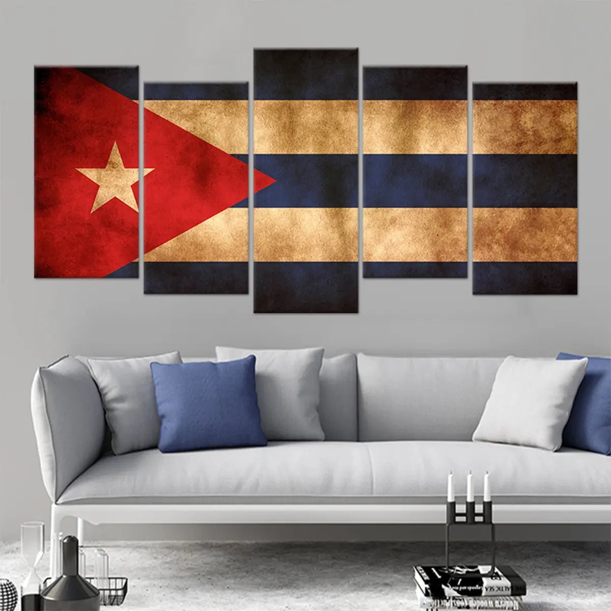 Cuban Flag Wall Art Canvas Print-Stunning Canvas Prints