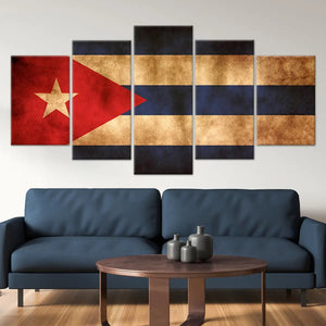 Cuban Flag Wall Art Canvas Print-Stunning Canvas Prints