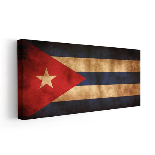 Cuban Flag Wall Art Canvas Print-Stunning Canvas Prints