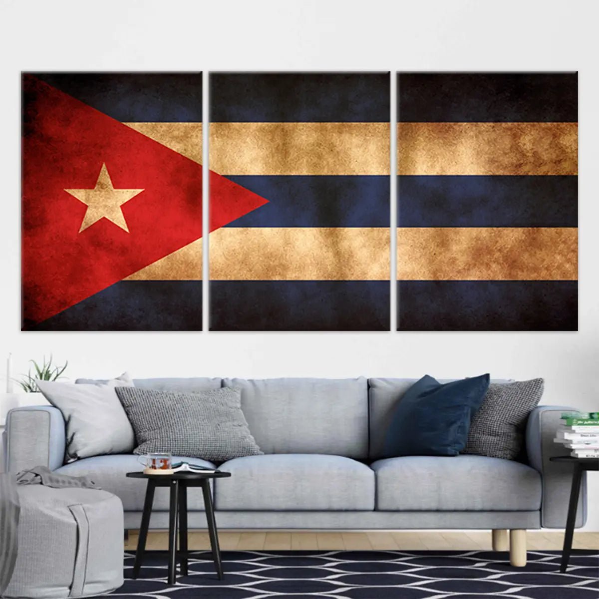 Cuban Flag Wall Art Canvas Print-Stunning Canvas Prints