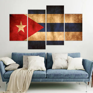 Cuban Flag Wall Art Canvas Print-Stunning Canvas Prints