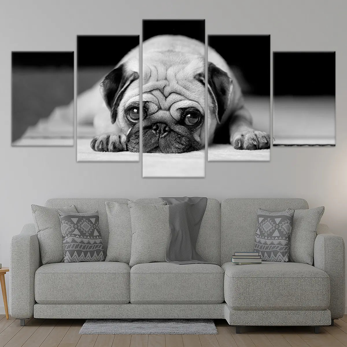 Sad Pug Wall Art Canvas-Stunning Canvas Prints