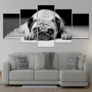 Sad Pug Wall Art Canvas-Stunning Canvas Prints