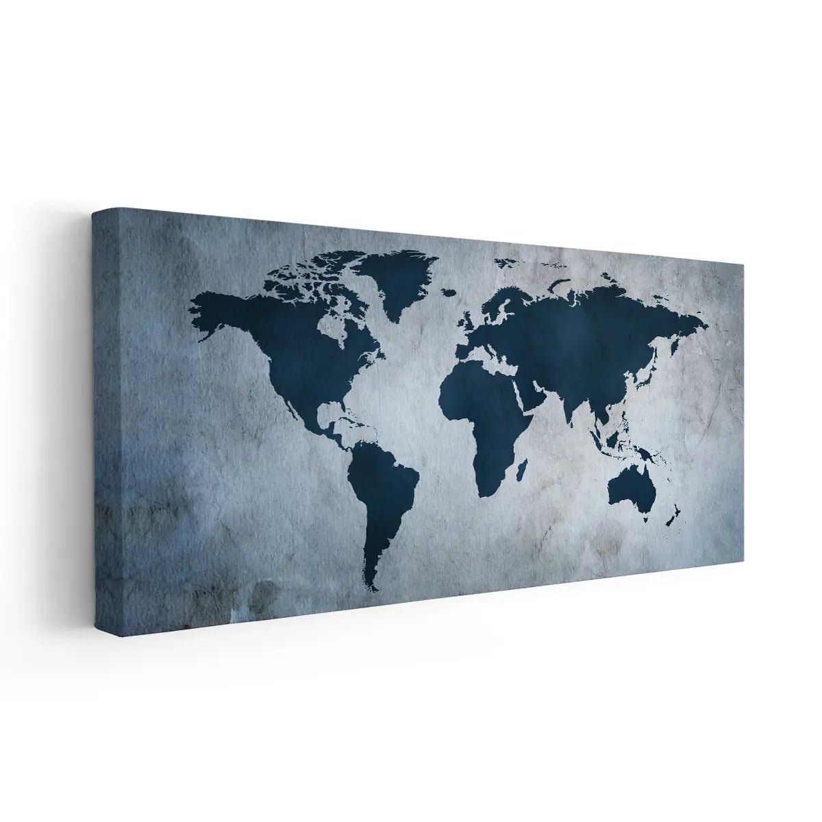 Antique Blue World Map Wall Art-Stunning Canvas Prints