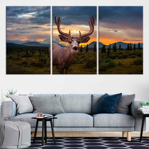 Majestic Bull Elk Wall Art Canvas-Stunning Canvas Prints