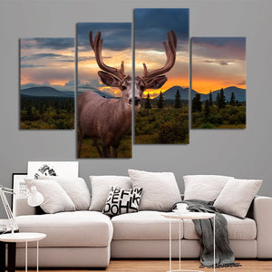 Majestic Bull Elk Wall Art Canvas-Stunning Canvas Prints