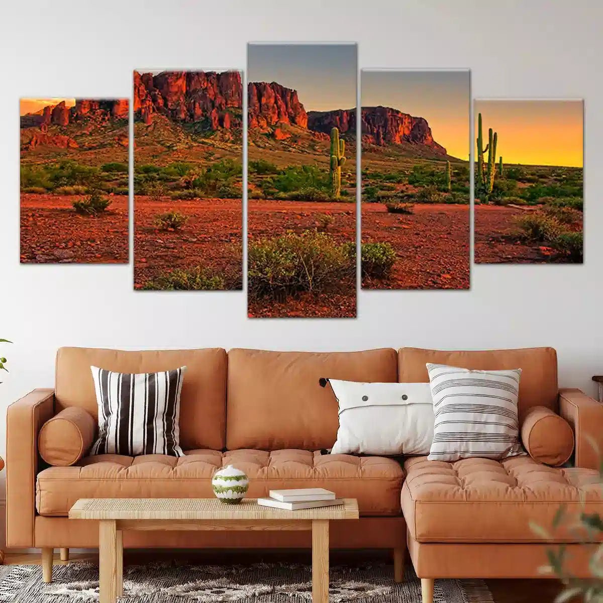 Desert Sunset Landscape Wall Art Canvas-Stunning Canvas Prints