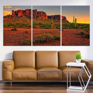 Desert Sunset Landscape Wall Art Canvas-Stunning Canvas Prints