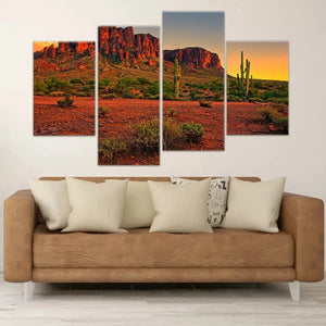 Desert Sunset Landscape Wall Art Canvas-Stunning Canvas Prints