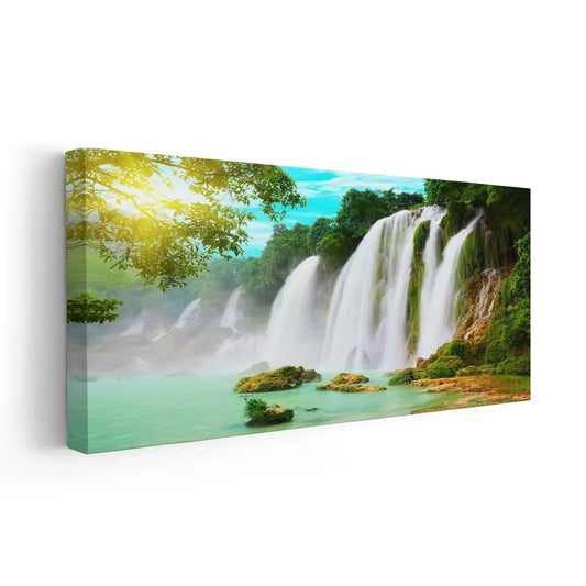 Detian Forest Waterfall Wall Art Canvas-Stunning Canvas Prints