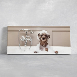 Puppy Bath Time Wall Art Canvas-Stunning Canvas Prints