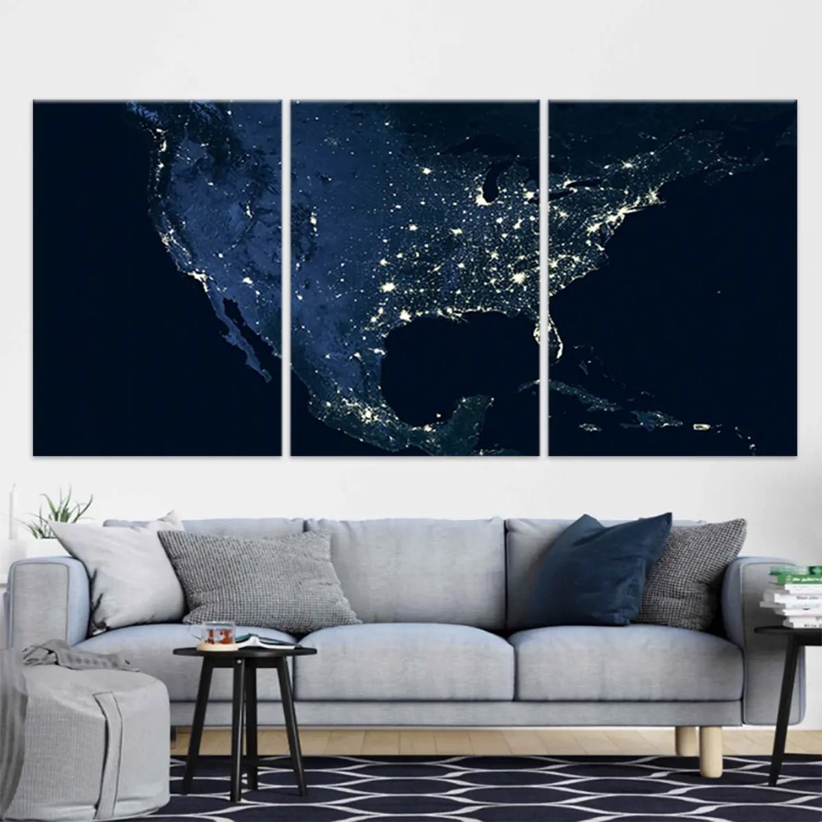 America Map Wall Art Canvas Print-Stunning Canvas Prints