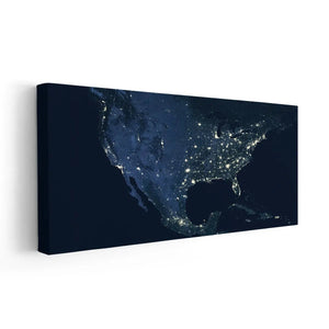 America Map Wall Art Canvas Print-Stunning Canvas Prints