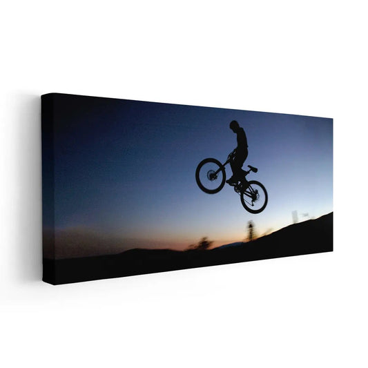 Extreme Mountain Bike Wall Art Canvas Print-Stunning Canvas Prints