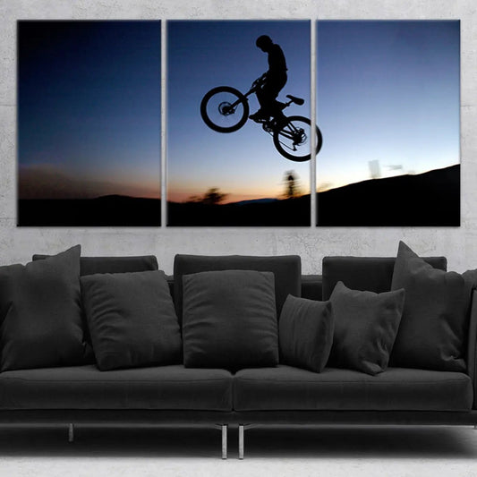 Extreme Mountain Bike Wall Art Canvas Print-Stunning Canvas Prints