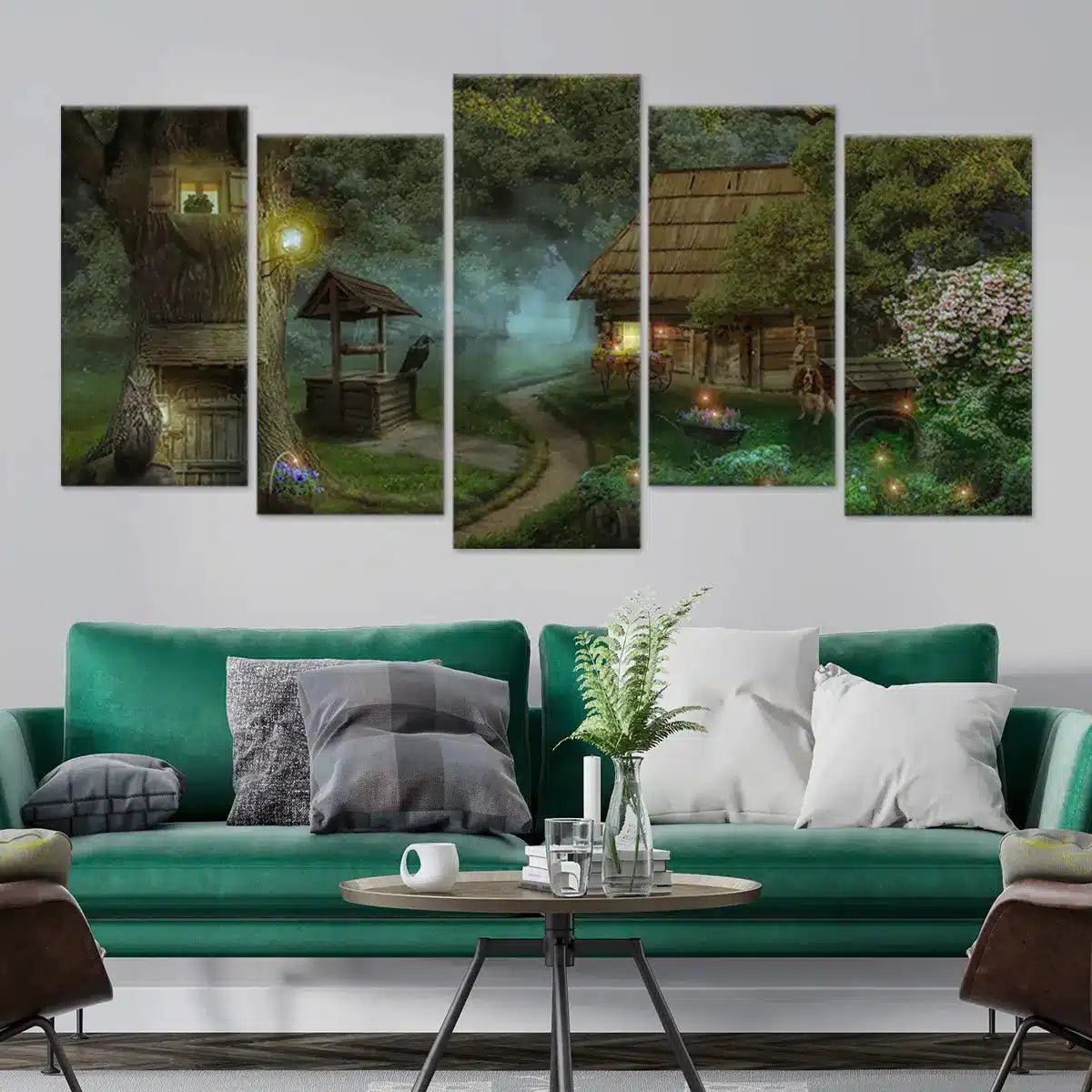 Fairy Tale Forest Cabin Wall Art Canvas-Stunning Canvas Prints