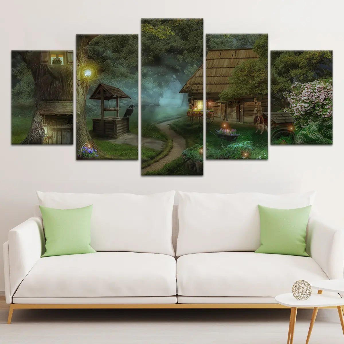 Fairy Tale Forest Cabin Wall Art Canvas-Stunning Canvas Prints