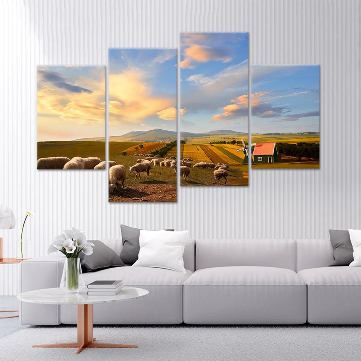 Farmhouse Landscape Wall Art Canvas-Stunning Canvas Prints