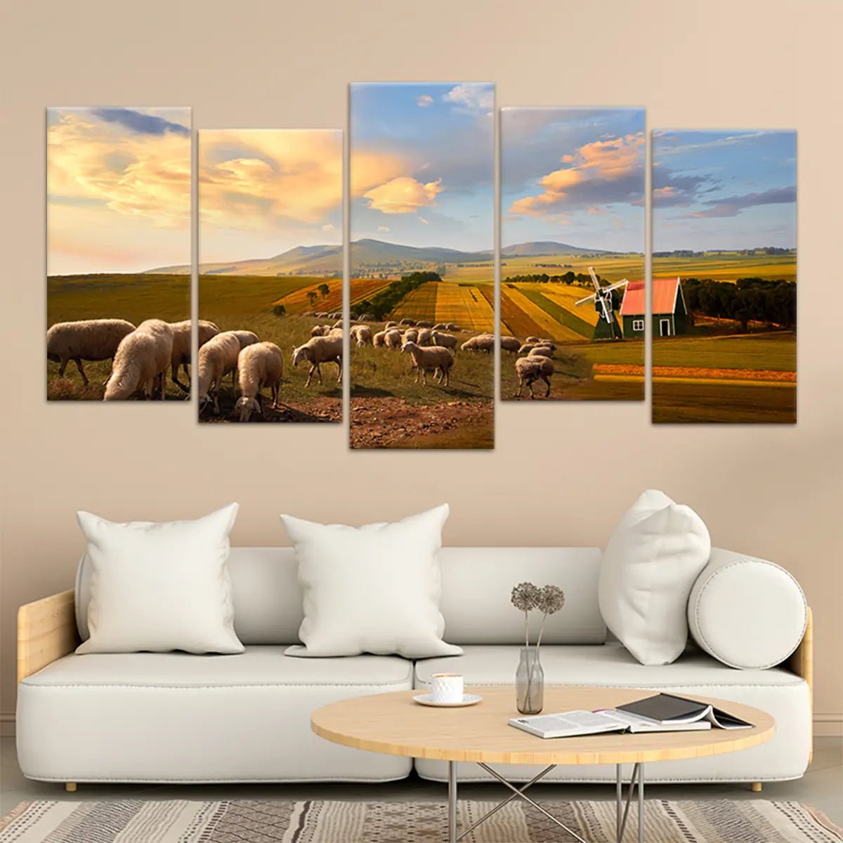 Farmhouse Landscape Wall Art Canvas-Stunning Canvas Prints