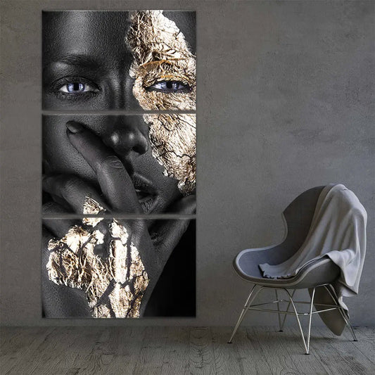 Metallic Make Up Wall Art Canvas Print-Stunning Canvas Prints