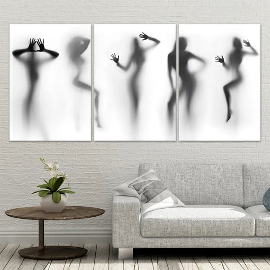 Females Silhouette Wall Art Canvas Print-Stunning Canvas Prints