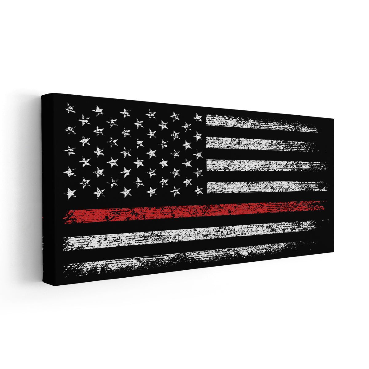 Firefighter Flag Wall Art Canvas Print-Stunning Canvas Prints