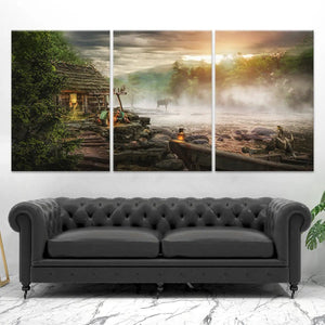 Woodland Cabin Wall Art Canvas-Stunning Canvas Prints