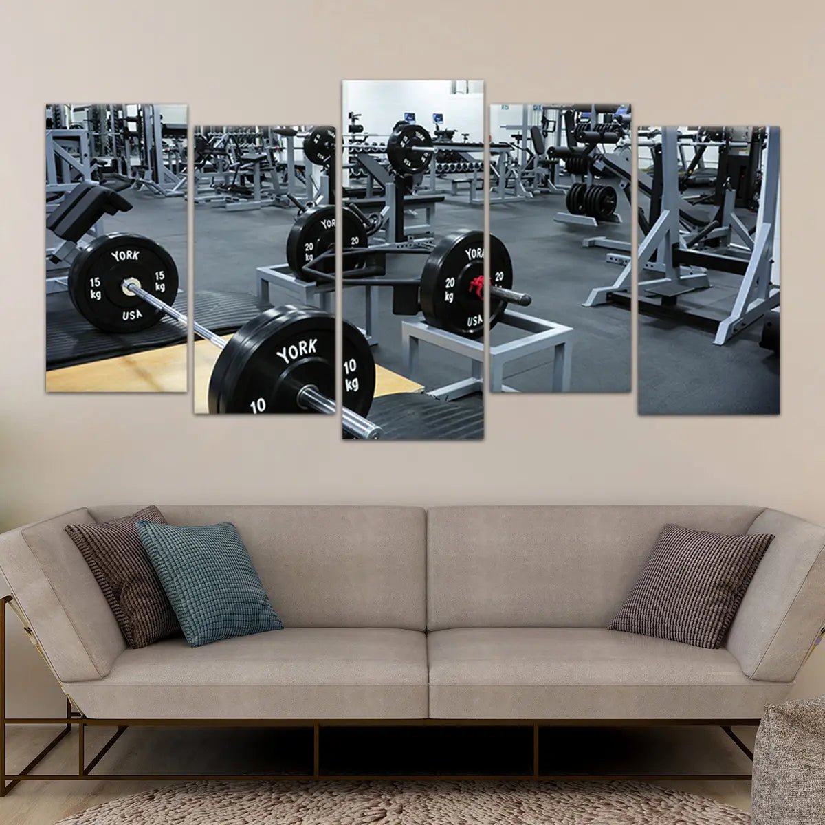 Weightlifting Gym Wall Art Canvas Print-Stunning Canvas Prints