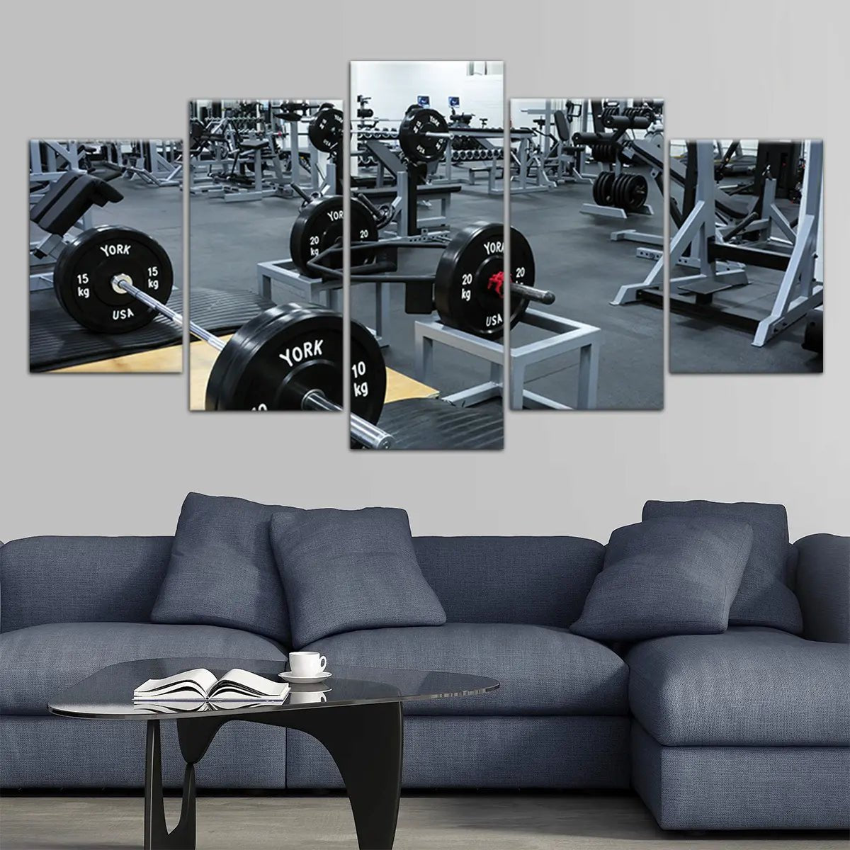 Weightlifting Gym Wall Art Canvas Print-Stunning Canvas Prints