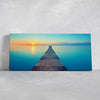 Peaceful Pier Sunset Wall Art Canvas-Stunning Canvas Prints