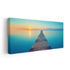 Peaceful Pier Sunset Wall Art Canvas-Stunning Canvas Prints