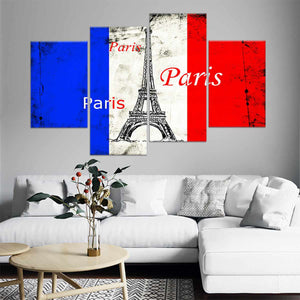 Grunge French Flag Wall Art Canvas Print-Stunning Canvas Prints