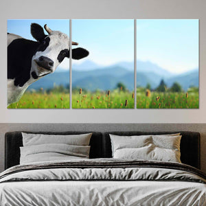 Funny Cow Wall Art Canvas-Stunning Canvas Prints