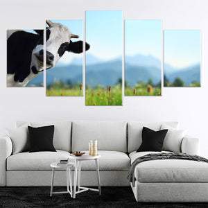 Funny Cow Wall Art Canvas-Stunning Canvas Prints