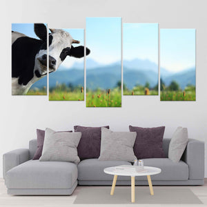 Funny Cow Wall Art Canvas-Stunning Canvas Prints